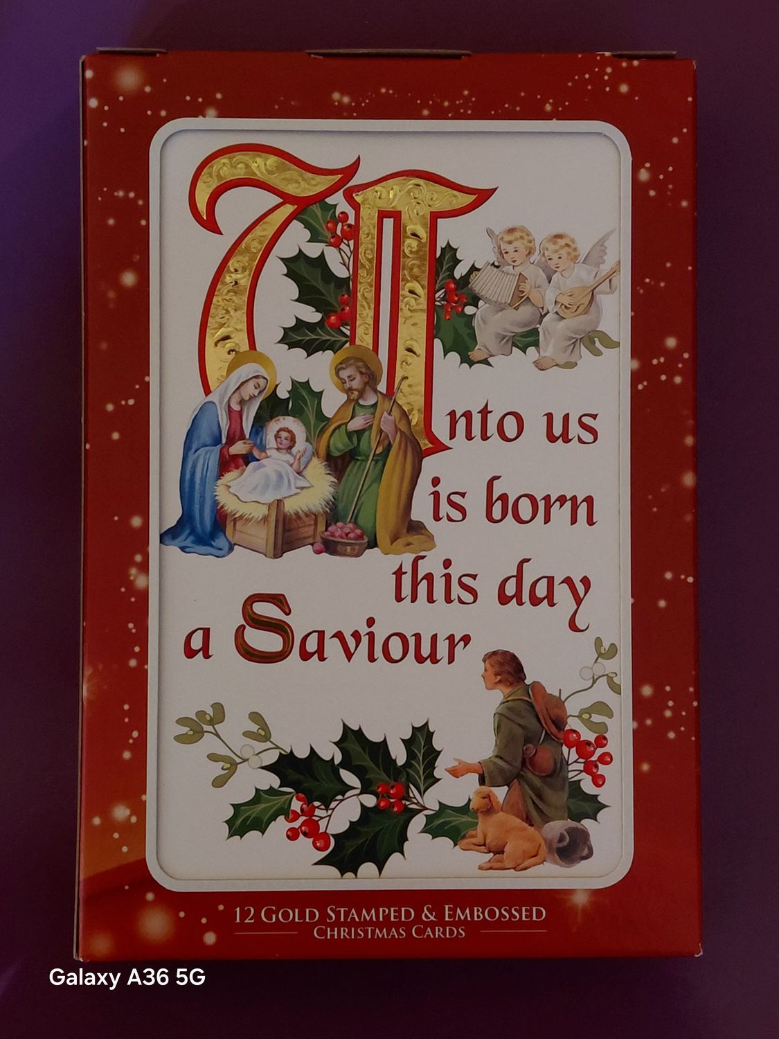 Illuminated writing Christmas Cards