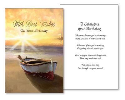 Masculine Birthday Blessings Card
