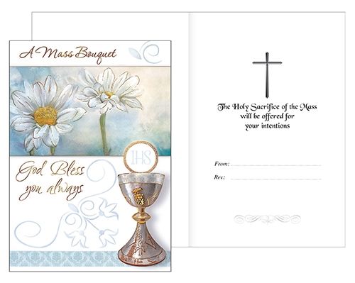 'Mass Bouquet' Card