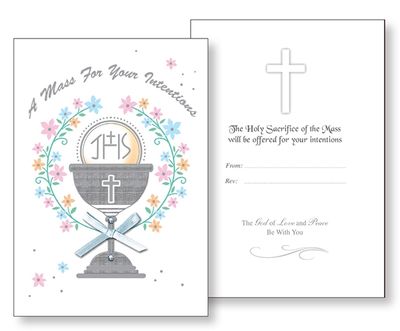 Mass Intention Card Mass Intention Card