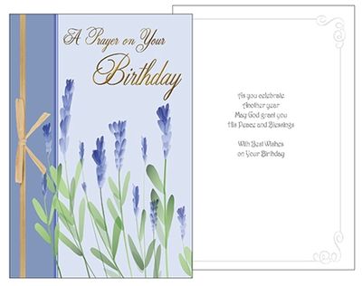 'A Prayer on your Birthday' Card