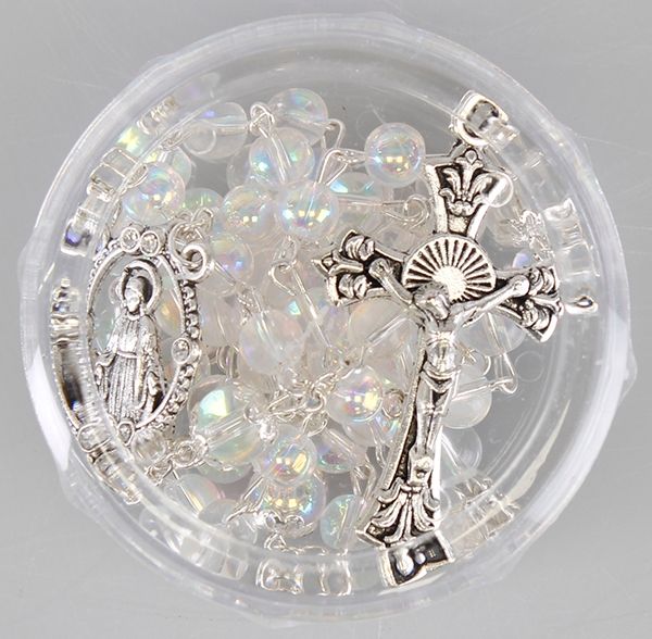 Birthstone Rosary for April Birthstone Rosary for April