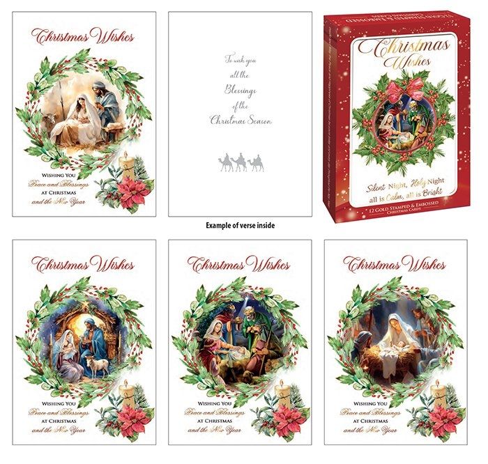 Christmas Wishes Garland Cards