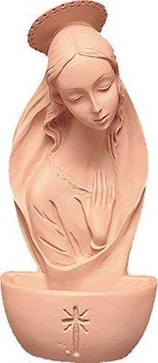 Madonna Holy Water Font. 5"