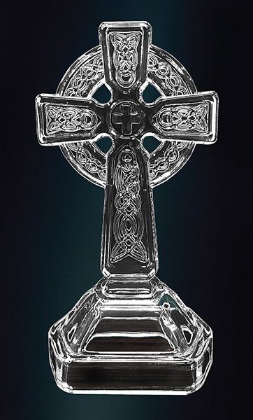 Glass Standing Celtic Cross Glass Standing Celtic Cross