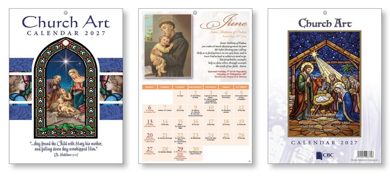 Nativity Church Art Calendar 2027