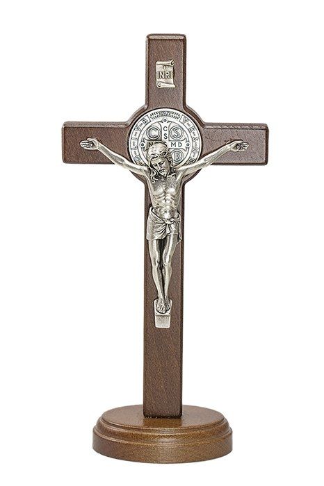 Wood Standing Crucifix/8 1/4 inch