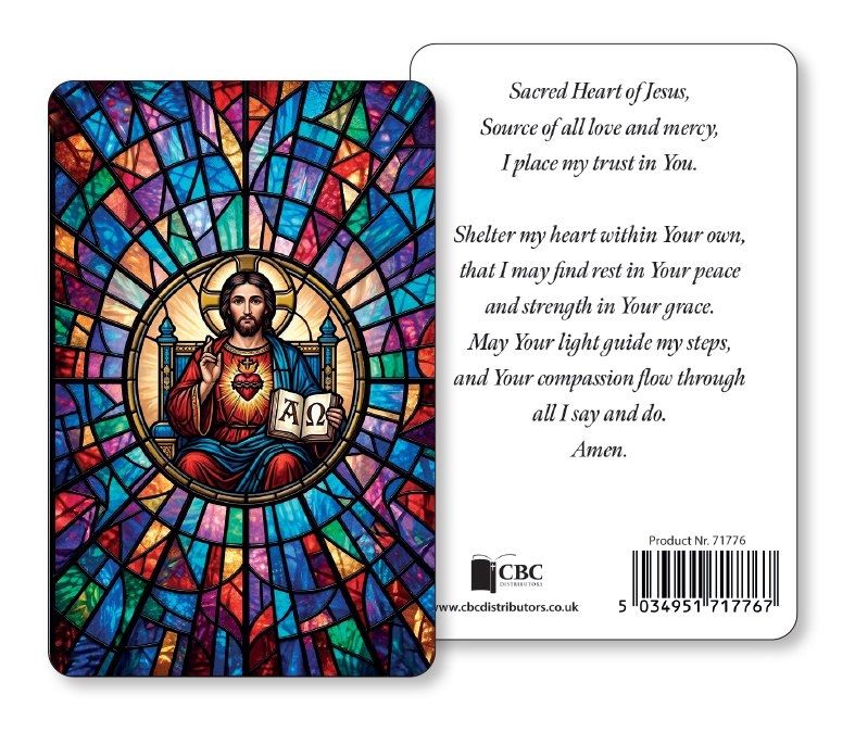 Laminated Prayer Card: Sacred Heart