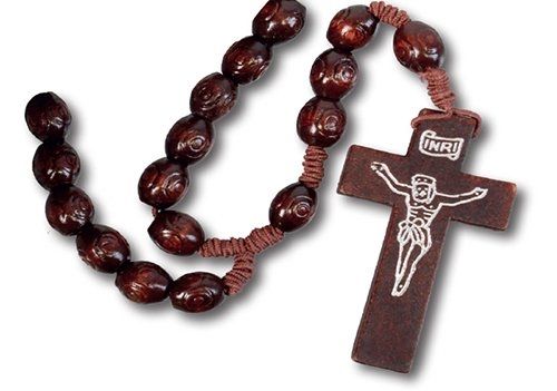 Wood Corded Rosary Wood Corded Rosary