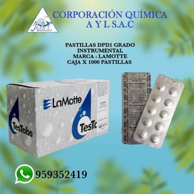 Pastillas DPD1 LaMotte Caja x 1000 pastillas