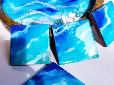 Set of  Ocean Inspired Coasters