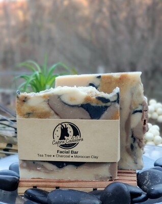 Goat Yogurt Soap: All Natural Tea Tree &amp; Charcoal Facial Bar