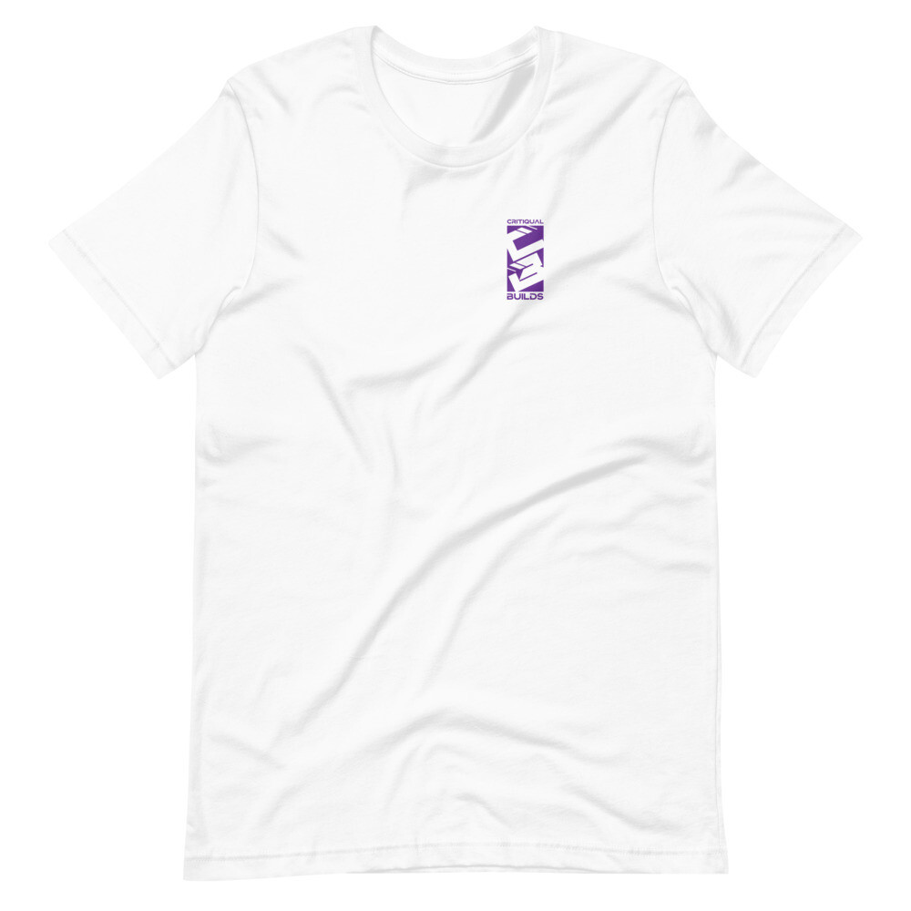 Pabz Purple CritiQual Builds Short-Sleeve Unisex T-Shirt