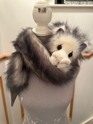 Dragon Drape Grey White