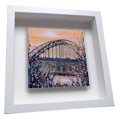 Tyne Bridge - Framed Ceramic Tile