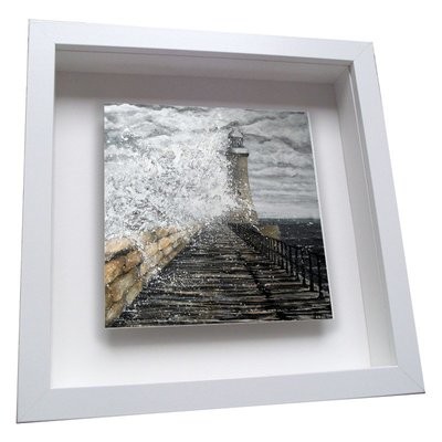 Tynemouth Pier Jane - Framed Ceramic Tile