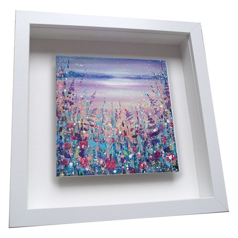Moonlight over the Mountains - Framed Ceramic Tile