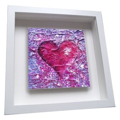 Love Purple - Framed Ceramic Tile