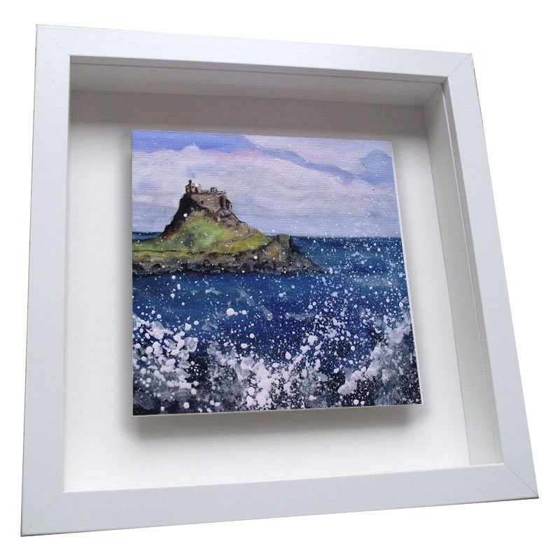 Holy Island - Framed Ceramic Tile