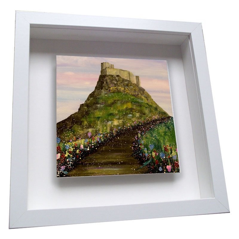 Holy Island 2 - Framed Ceramic Tile