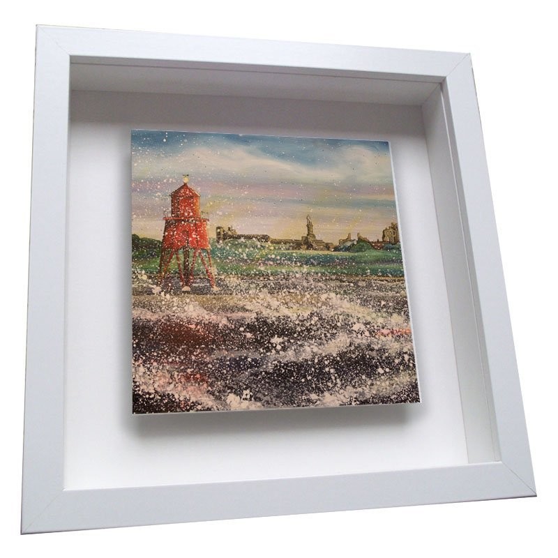 Herd Groyne - Framed Ceramic Tile