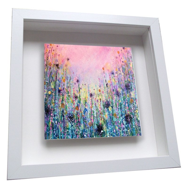 Flowers Meadow - Framed Ceramic Tile