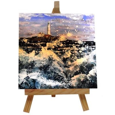 Wild Waves St Marys Ceramic tile with easel