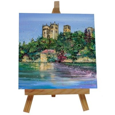 Durham Cathedral Ceramic tile with easel