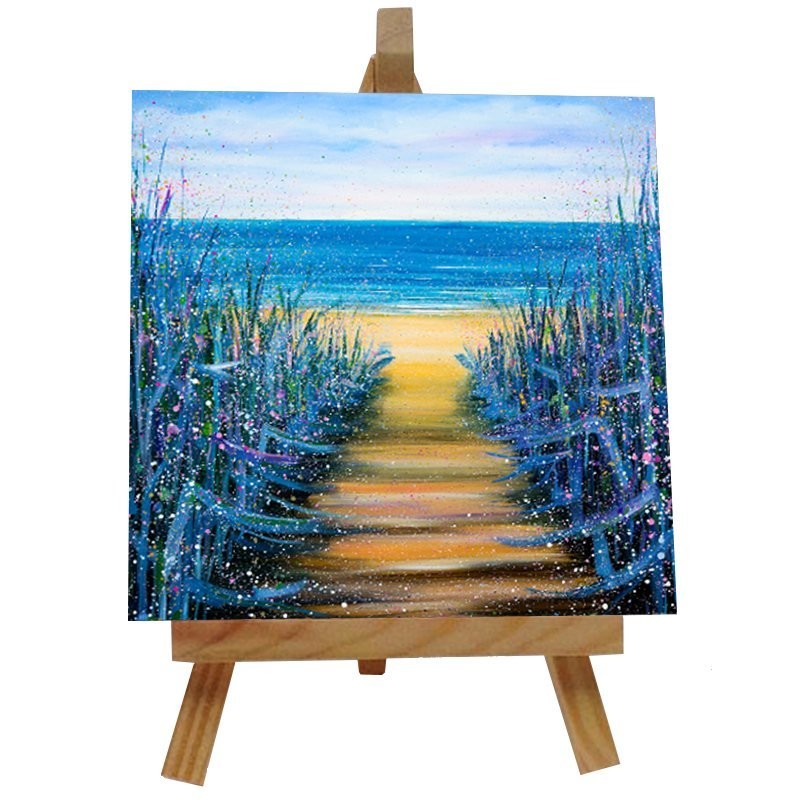 Going Forward Ceramic tile with easel