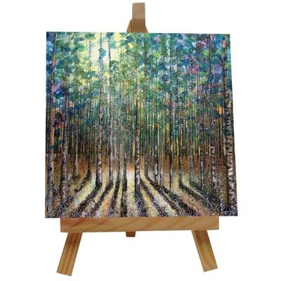 Lees Trees Ceramic tile with easel