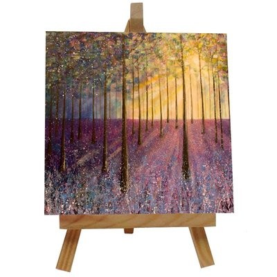 Bluebell Woods Ceramic tile with easel