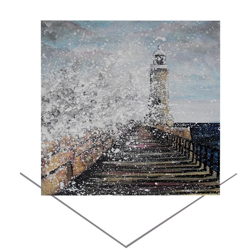 Emily Ward Tynemouth Pier Greeting Card