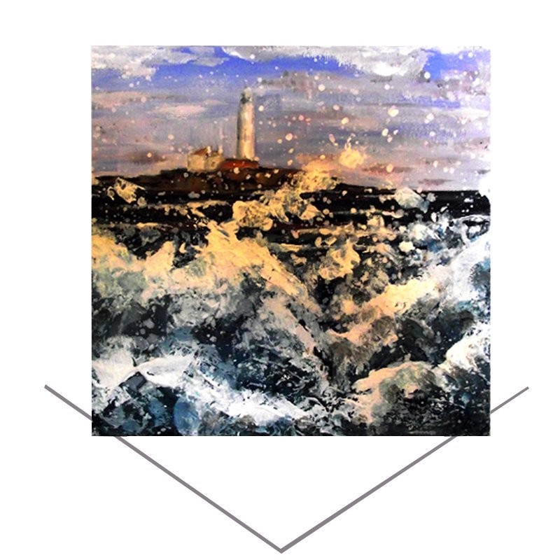 Emily Ward Wild Waves at St Marys Greeting Card