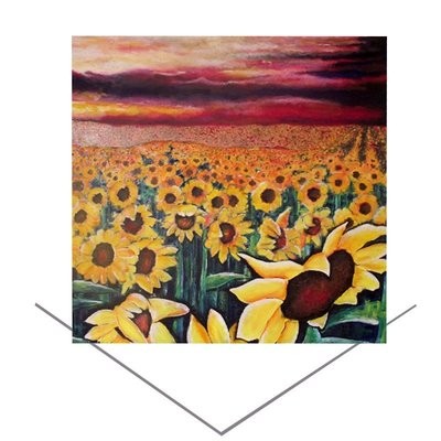 Emily Ward Sunflowers Greeting Card