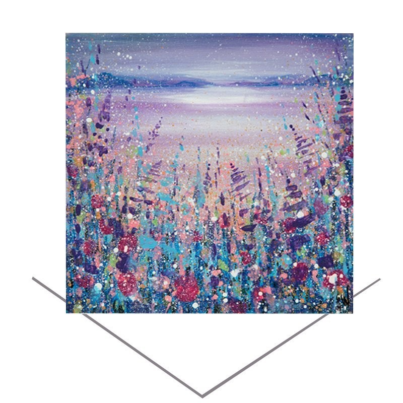 Emily Ward Moonlight over the Mountains Greeting Card