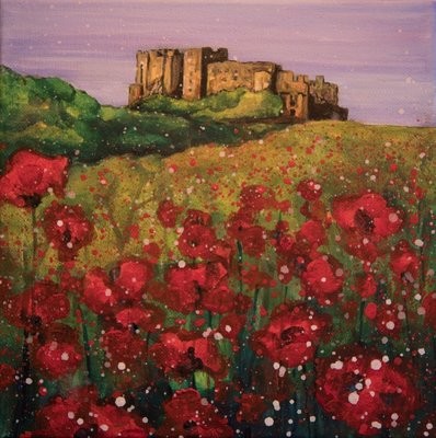 Bamburgh Castle Poppies