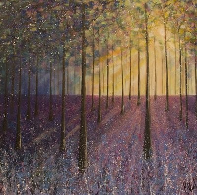 Emily Ward Bluebell Woods Canvas Print