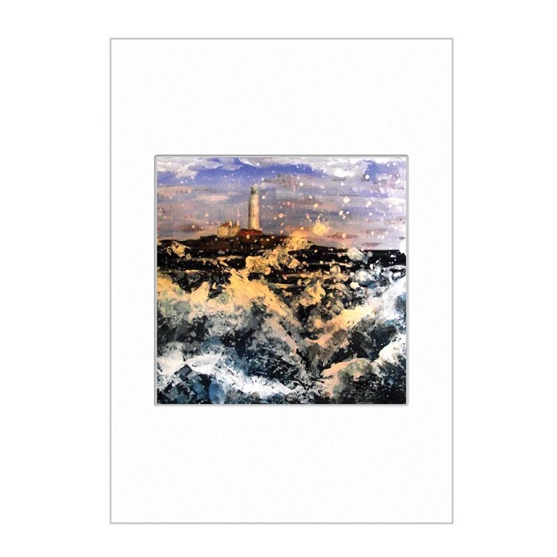 St Marys Wild Waves Mini Print A4