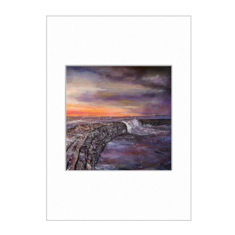 Cullercoats the Wave Mini Print A4