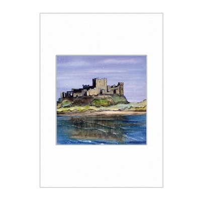 Bamburgh Castle Mini Print A4