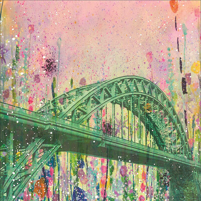 Emily Ward Tyne Bridge Canvas Print - Flowers
