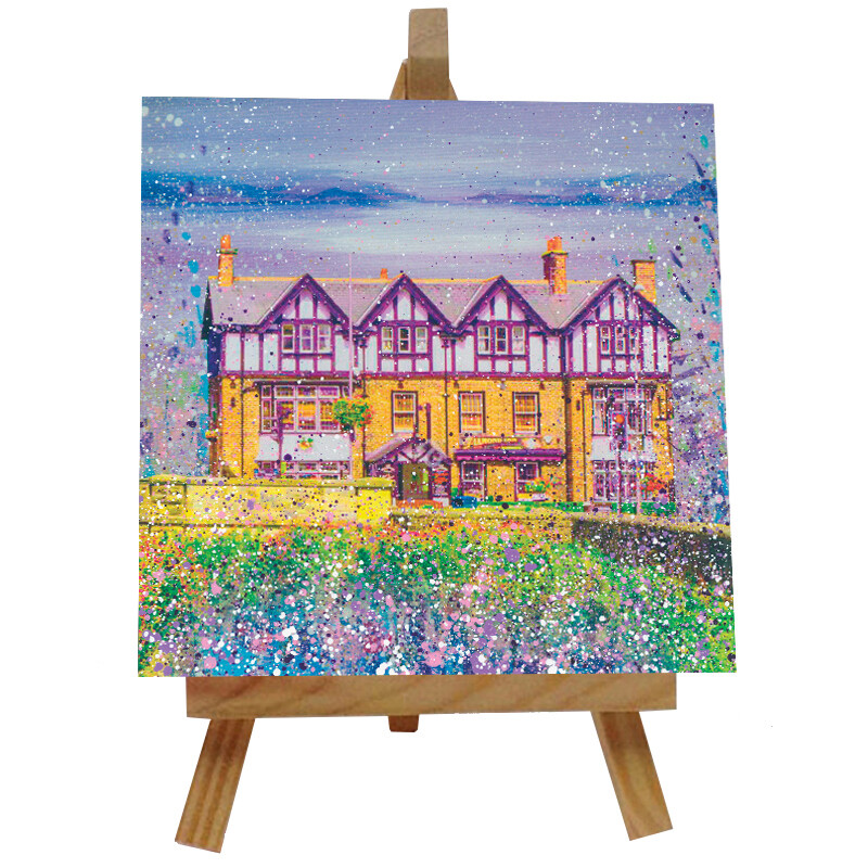 The Diamond Ceramic tile with easel