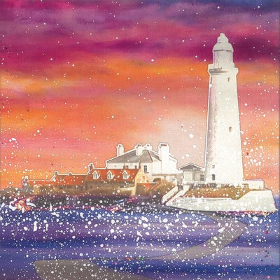 St Marys Lighthouse Sunset