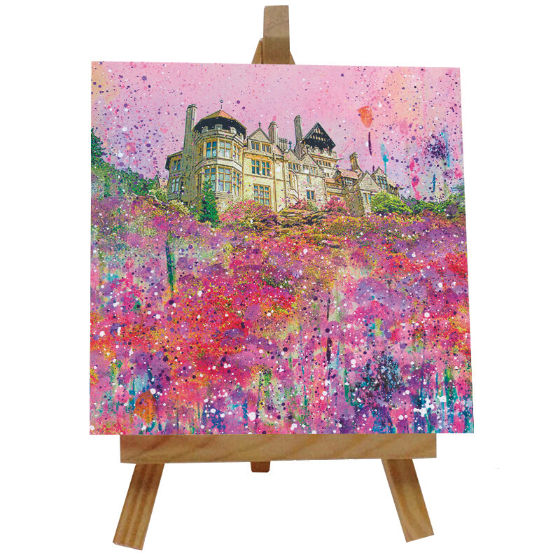 Cragside  Ceramic tile with easel