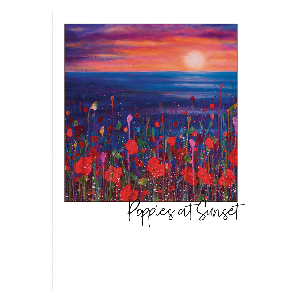 Poppies at Sunset Post Card