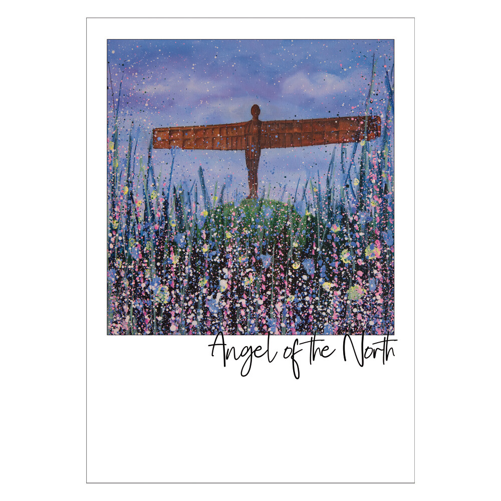 Angel of the North (Flowers) Postcard
