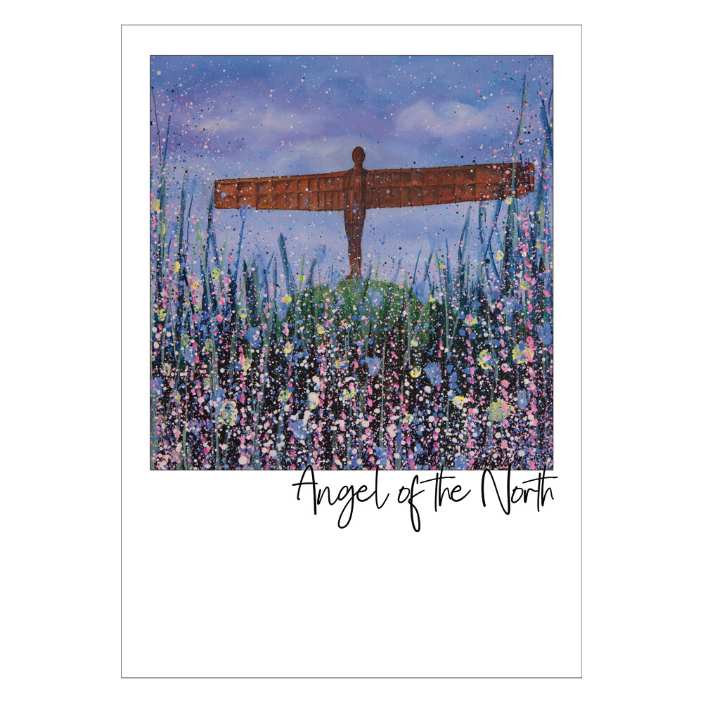 Angel of the North  (Flowers) Postcard