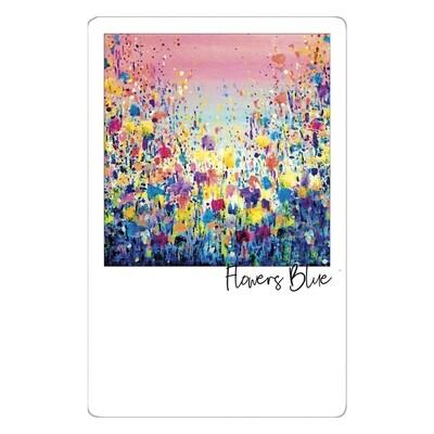 Flowers Blue Magnet