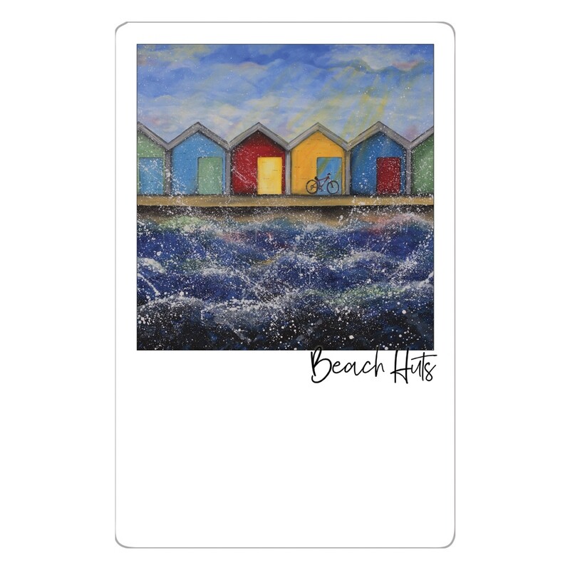Beach Huts in the Sunshine Magnet