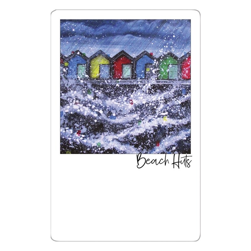 Blyth Beach Huts  Magnet